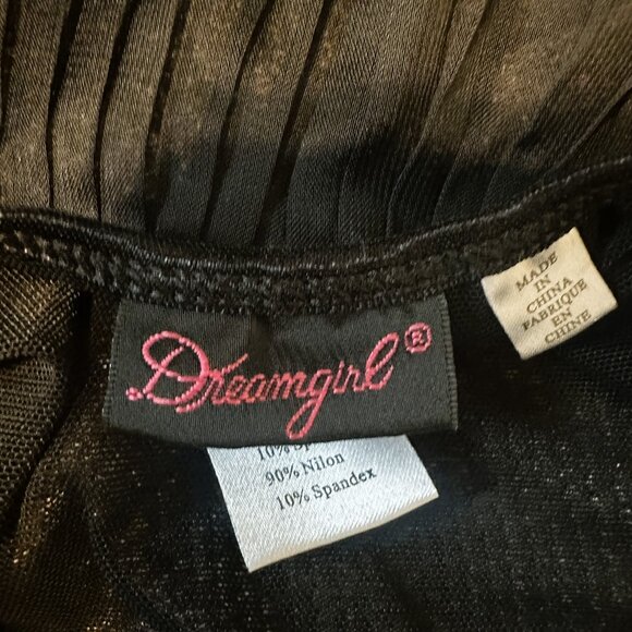 Dreamgirl sheer black long sleeve top - Size L - Picture 4 of 4